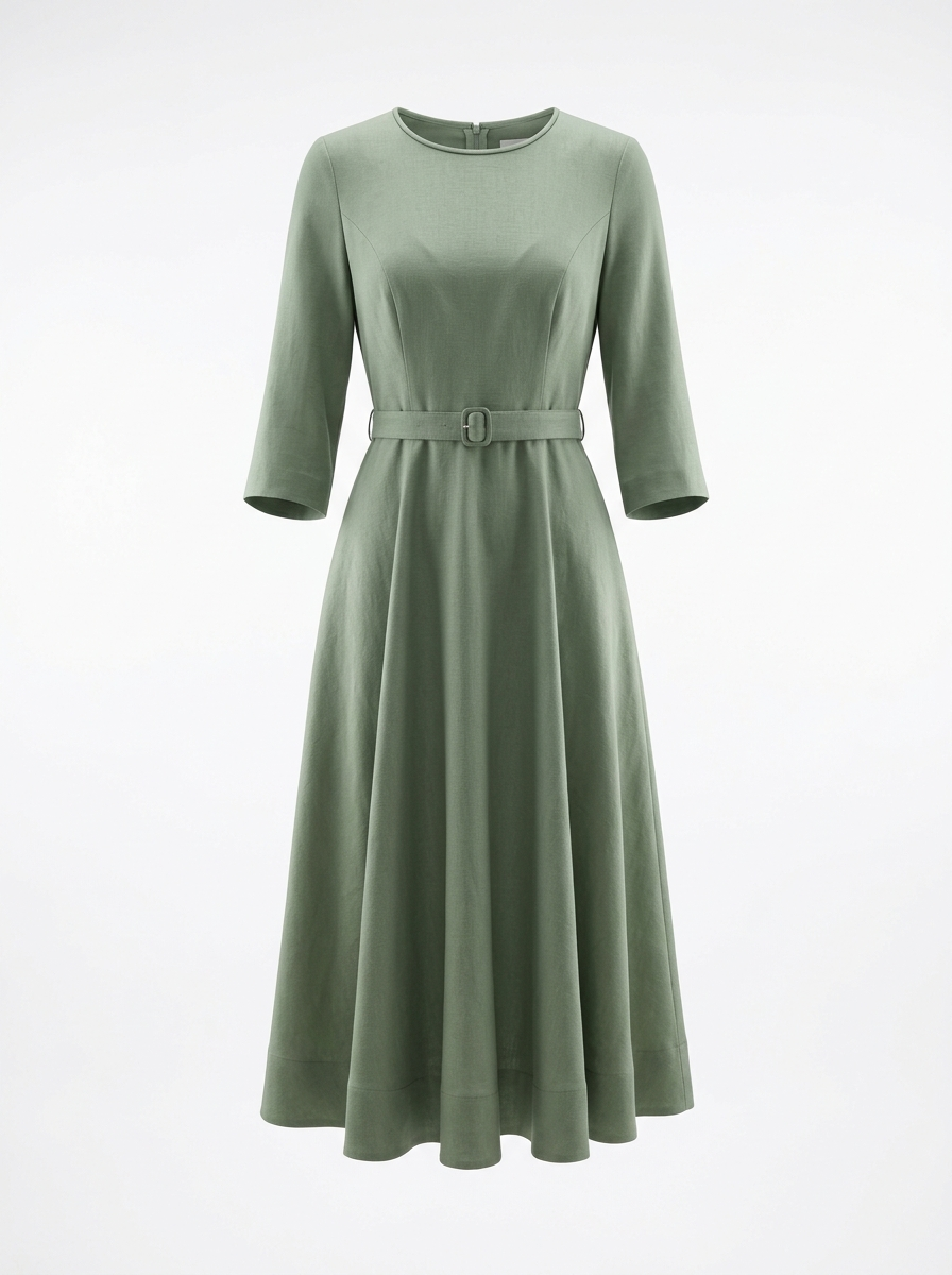 ClothGhost effect on sage green dress