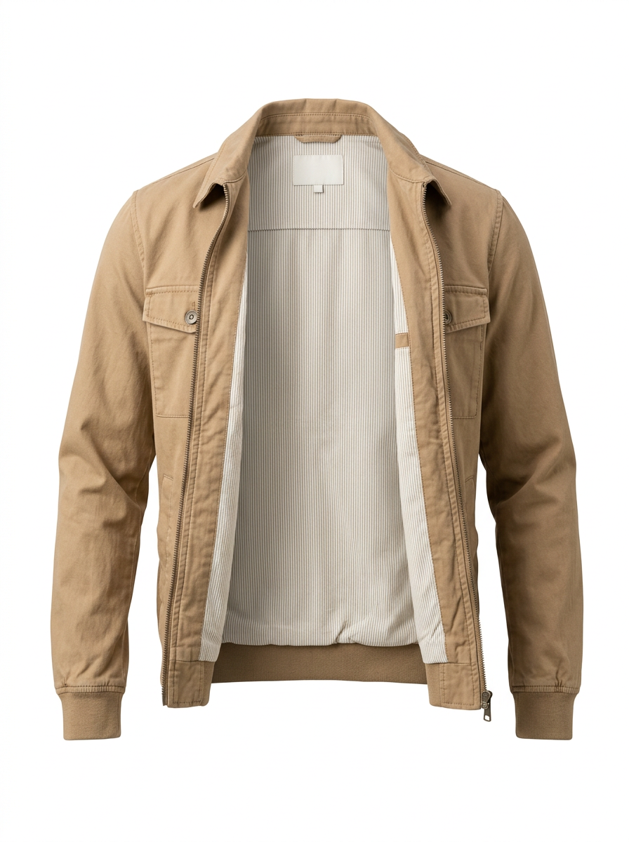 ClothGhost effect on beige jacket